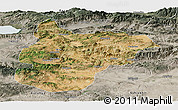 Satellite Panoramic Map of Bilecik, semi-desaturated