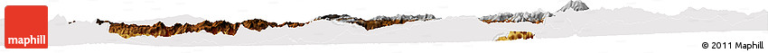 Physical Horizon Map of Bitlis, cropped outside