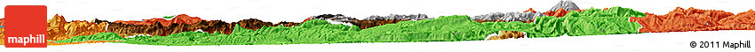 Physical Horizon Map of Bitlis, political outside
