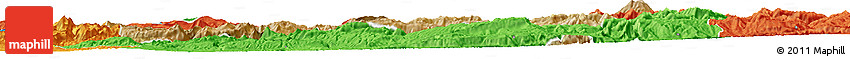 Satellite Horizon Map of Bitlis, political outside