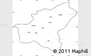 Blank Simple Map of Bitlis, cropped outside