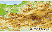 Physical 3D Map of Bolu