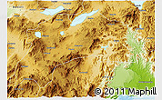 Physical 3D Map of Burdur