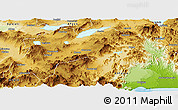 Physical Panoramic Map of Burdur