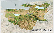 Satellite 3D Map of Bursa, lighten