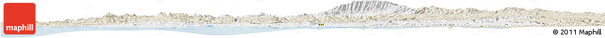 Classic Style Horizon Map of Bursa Classic Style Horizon Map of Bursa