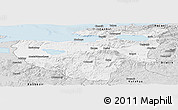 Silver Style Panoramic Map of Bursa