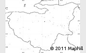 Blank Simple Map of Bursa, no labels