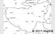Blank Simple Map of Bursa