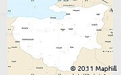 Classic Style Simple Map of Bursa