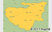Savanna Style Simple Map of Bursa, cropped outside