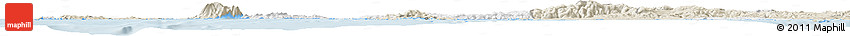Classic Style Horizon Map of Canakkale