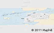 Classic Style Panoramic Map of Canakkale, single color outside