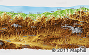 Physical Panoramic Map of Giresun