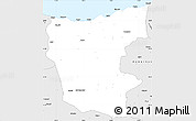 Silver Style Simple Map of Giresun