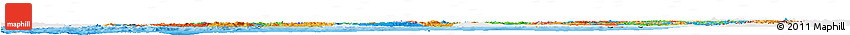 Political Horizon Map of Turkey, single color outside