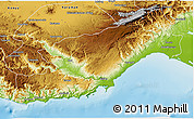 Physical 3D Map of Icel