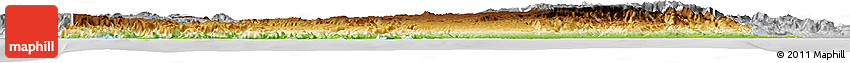 Physical Horizon Map of Icel, lighten, desaturated