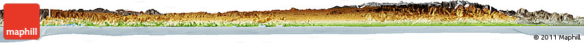 Physical Horizon Map of Icel, semi-desaturated Physical Horizon Map of Icel, semi-desaturated