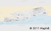 Classic Style Panoramic Map of Icel, single color outside