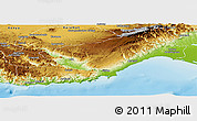 Physical Panoramic Map of Icel