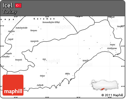 Blank Simple Map of Icel