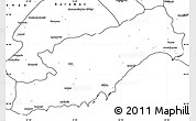 Blank Simple Map of Icel
