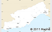 Classic Style Simple Map of Icel, single color outside