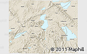 Shaded Relief 3D Map of Isparta