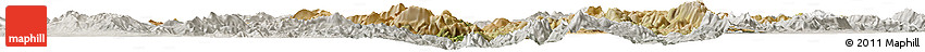 Satellite Horizon Map of Isparta, lighten, semi-desaturated