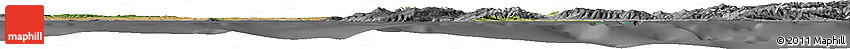 Satellite Horizon Map of Istanbul, desaturated