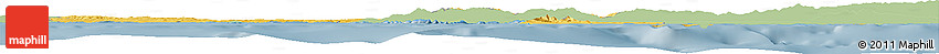 Savanna Style Horizon Map of Istanbul, single color outside