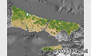 Satellite Map of Istanbul, desaturated