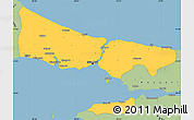 Savanna Style Simple Map of Istanbul