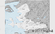 Gray 3D Map of Izmir