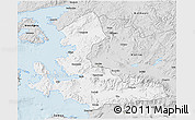 Silver Style 3D Map of Izmir