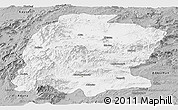 Gray Panoramic Map of K. Maras