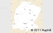 Classic Style Simple Map of K. Maras, single color outside
