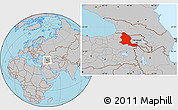 Gray Location Map of Kars