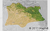 Satellite 3D Map of Kirklareli, lighten, desaturated