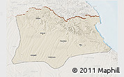 Shaded Relief 3D Map of Kirklareli, lighten