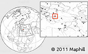 Blank Location Map of Kirklareli, within the entire country