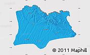 Political Map of Kirklareli, cropped outside