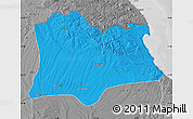 Political Map of Kirklareli, desaturated