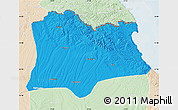 Political Map of Kirklareli, lighten