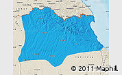 Political Map of Kirklareli, shaded relief outside