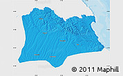 Political Map of Kirklareli, single color outside