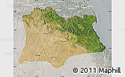 Satellite Map of Kirklareli, lighten, semi-desaturated