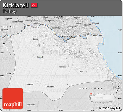 Silver Style Map of Kirklareli