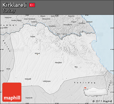 Silver Style Map of Kirklareli